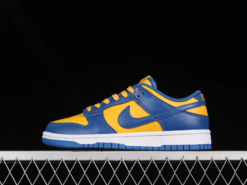 All categories Nk SB Dunk series Nk SB Dunk Low low-top sneakers F version Nk Dunk SB Low blue and yellow color matching SB smashed backboard fashion casual sneakers DD1391-402